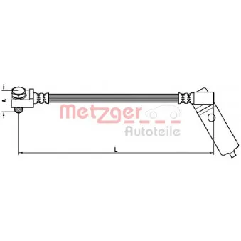 Flexible de frein METZGER 4112546