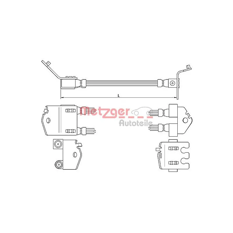 Flexible de frein METZGER 4112547
