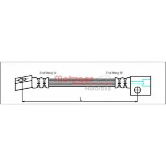 Flexible de frein METZGER 4112811