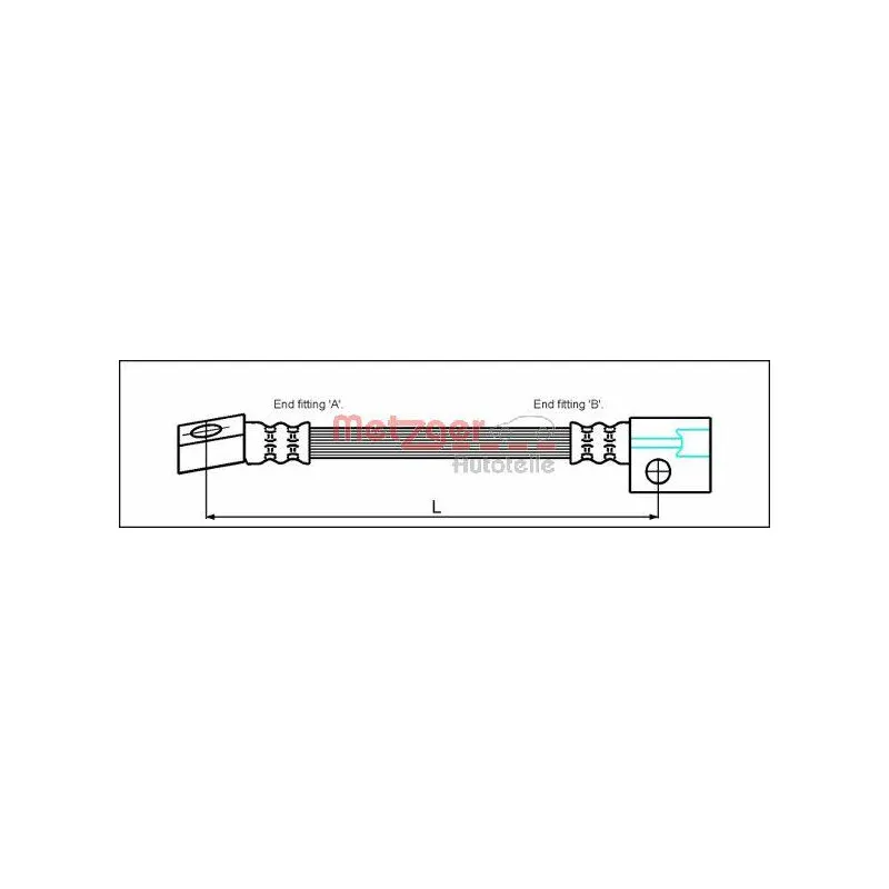 Flexible de frein METZGER 4112811