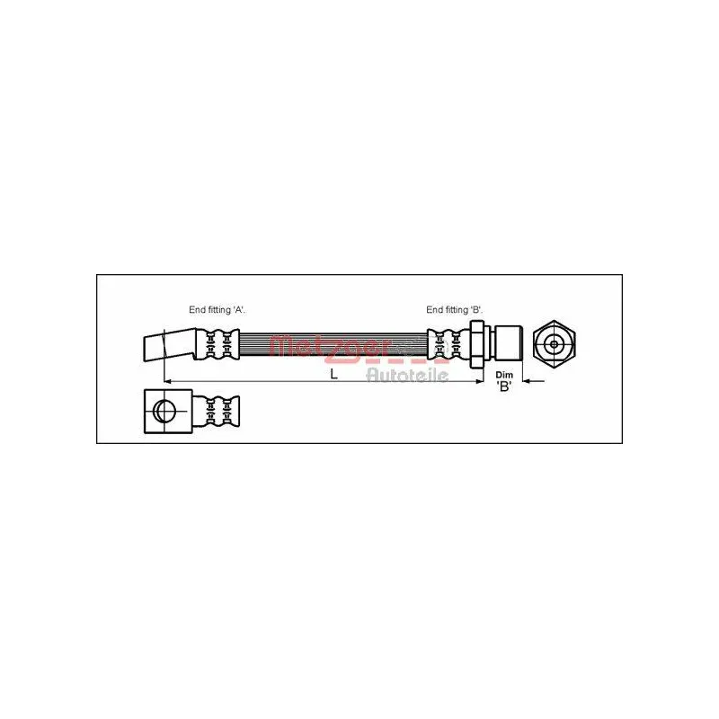Flexible de frein METZGER 4112812
