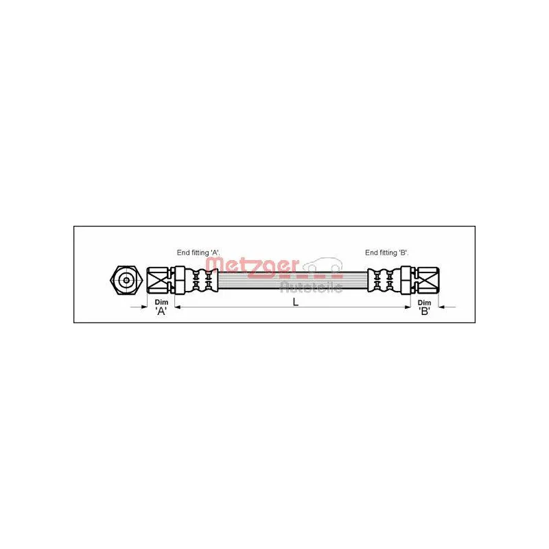 Flexible de frein METZGER 4112813