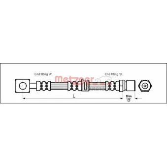 Flexible de frein METZGER 4112814