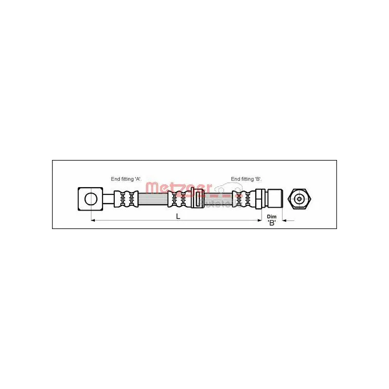Flexible de frein METZGER 4112814