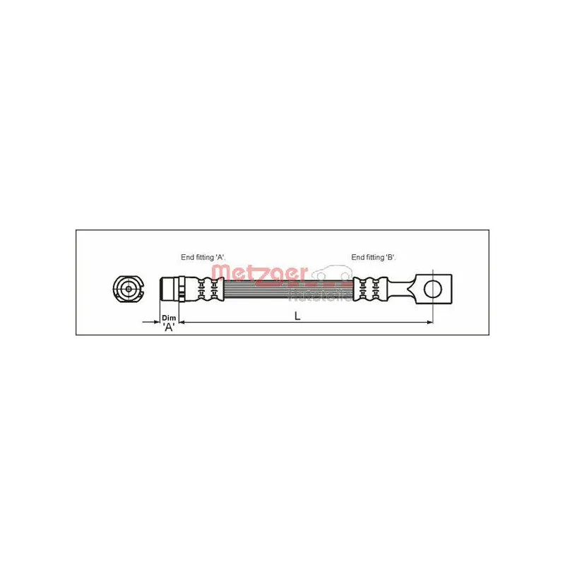 Flexible de frein METZGER 4112818