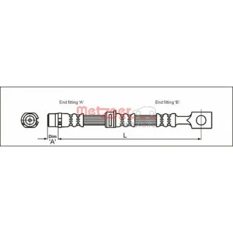 Flexible de frein METZGER 4112825