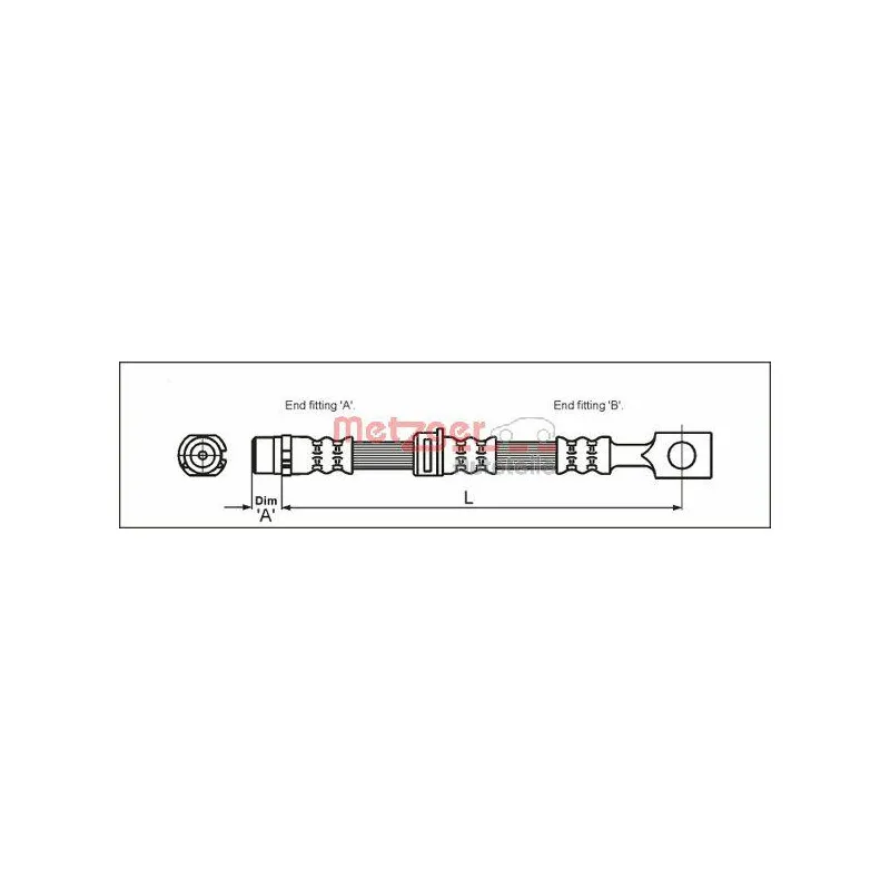 Flexible de frein METZGER 4112825
