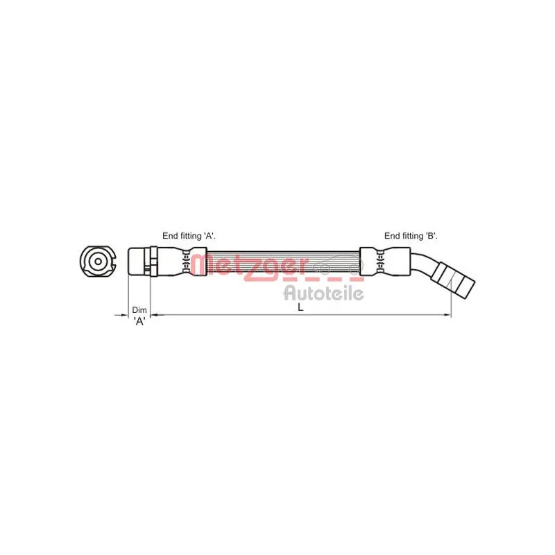 Flexible de frein METZGER 4112834