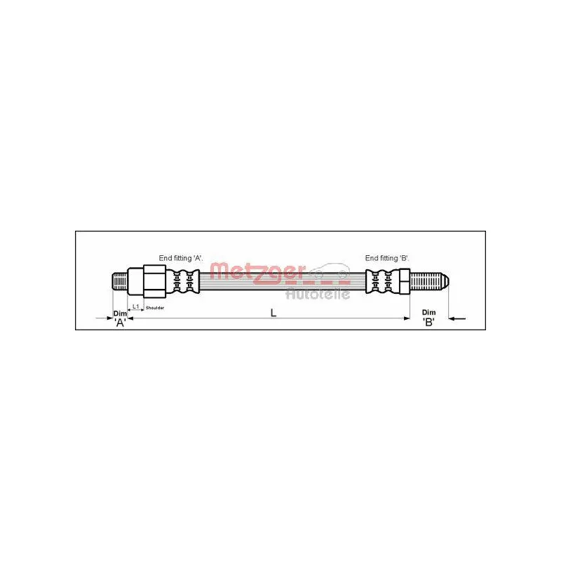 Flexible de frein METZGER 4113239