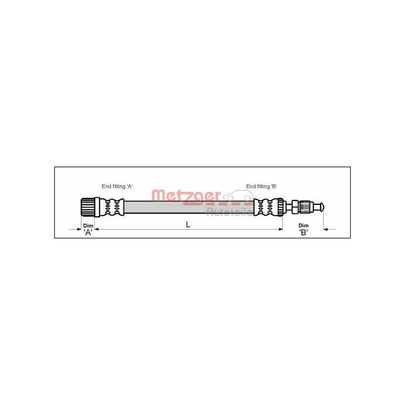 Flexible de frein METZGER 4113258