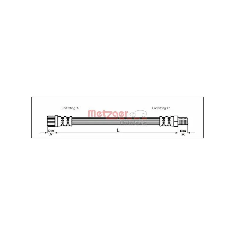 Flexible de frein METZGER 4113259