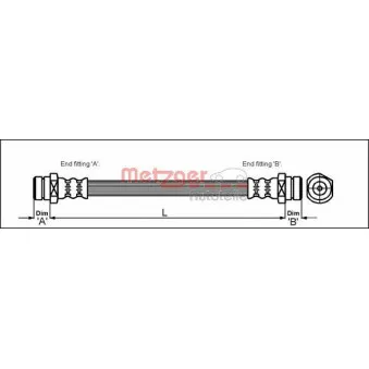 Flexible de frein METZGER