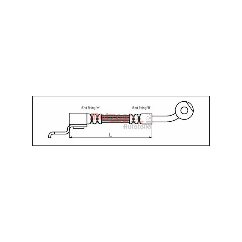 Flexible de frein METZGER 4113522