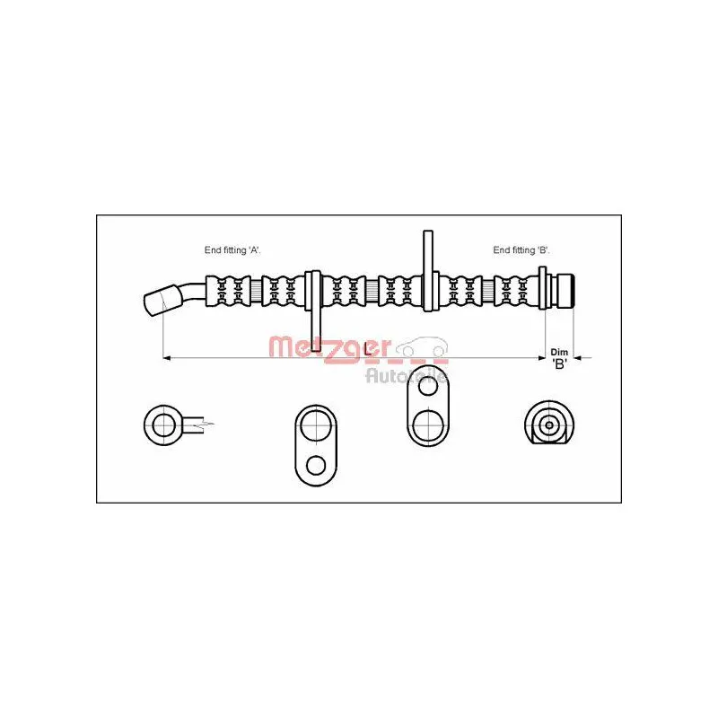 Flexible de frein METZGER 4113605