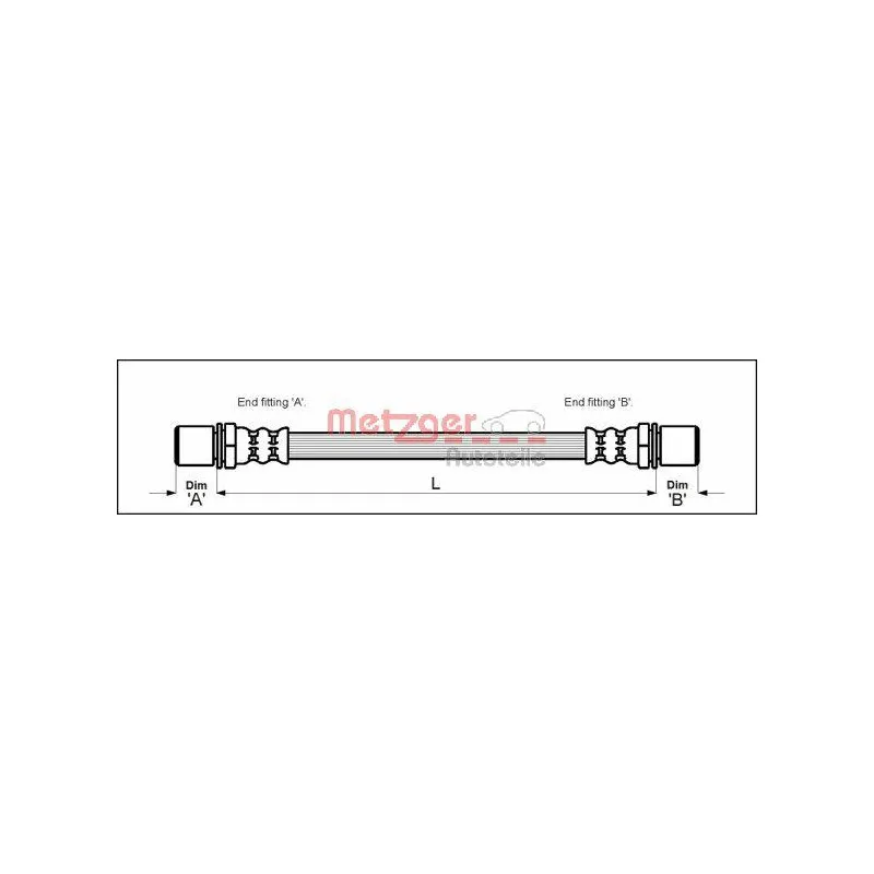 Flexible de frein METZGER 4113667