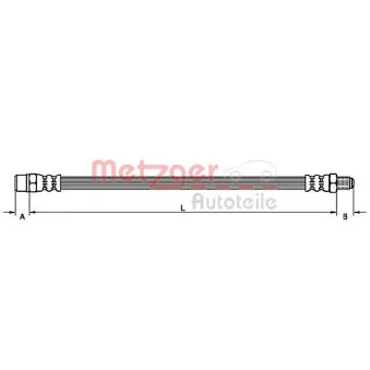 Flexible de frein METZGER 4113678