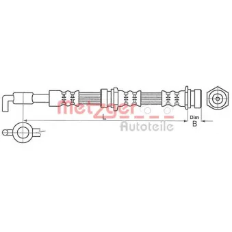 Flexible de frein METZGER 4114062