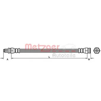 Flexible de frein METZGER 4114090