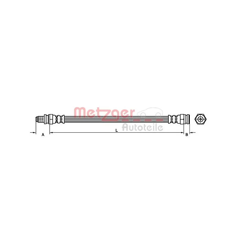 Flexible de frein METZGER 4114090