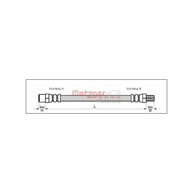 Flexible de frein METZGER 4114671
