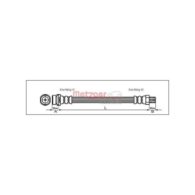 Flexible de frein METZGER 4114704