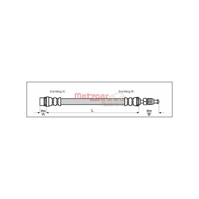 Flexible de frein METZGER 4114712