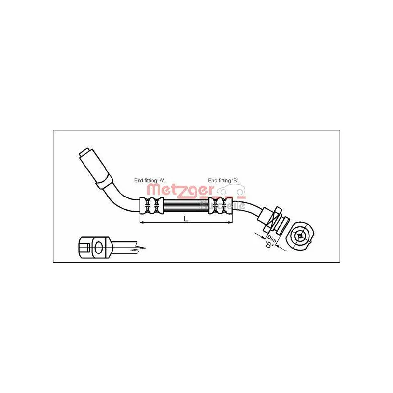 Flexible de frein METZGER 4114724