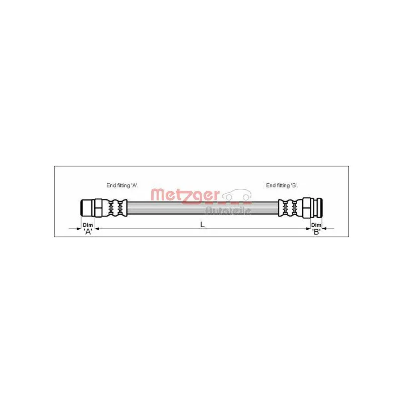 Flexible de frein METZGER 4114736