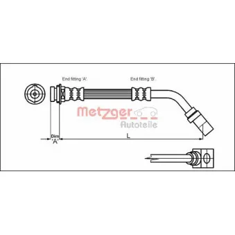Flexible de frein METZGER 4114751