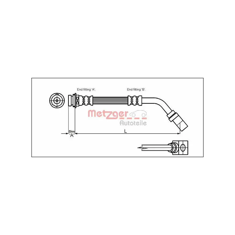 Flexible de frein METZGER 4114751