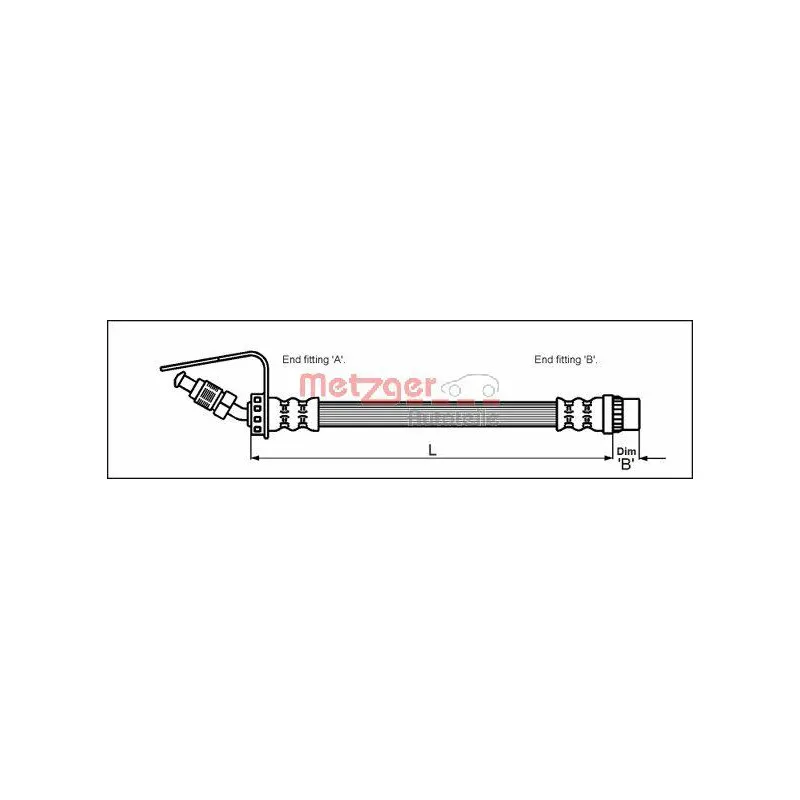 Flexible de frein METZGER 4114762