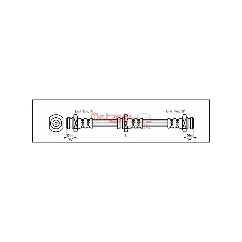 Flexible de frein METZGER 4114790