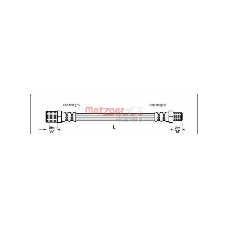 Flexible de frein METZGER 4115148
