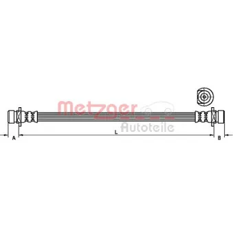 Flexible de frein METZGER 4115161