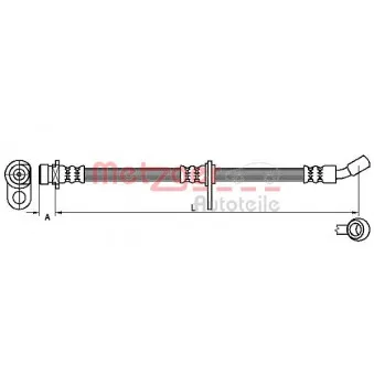 Flexible de frein METZGER 4115197