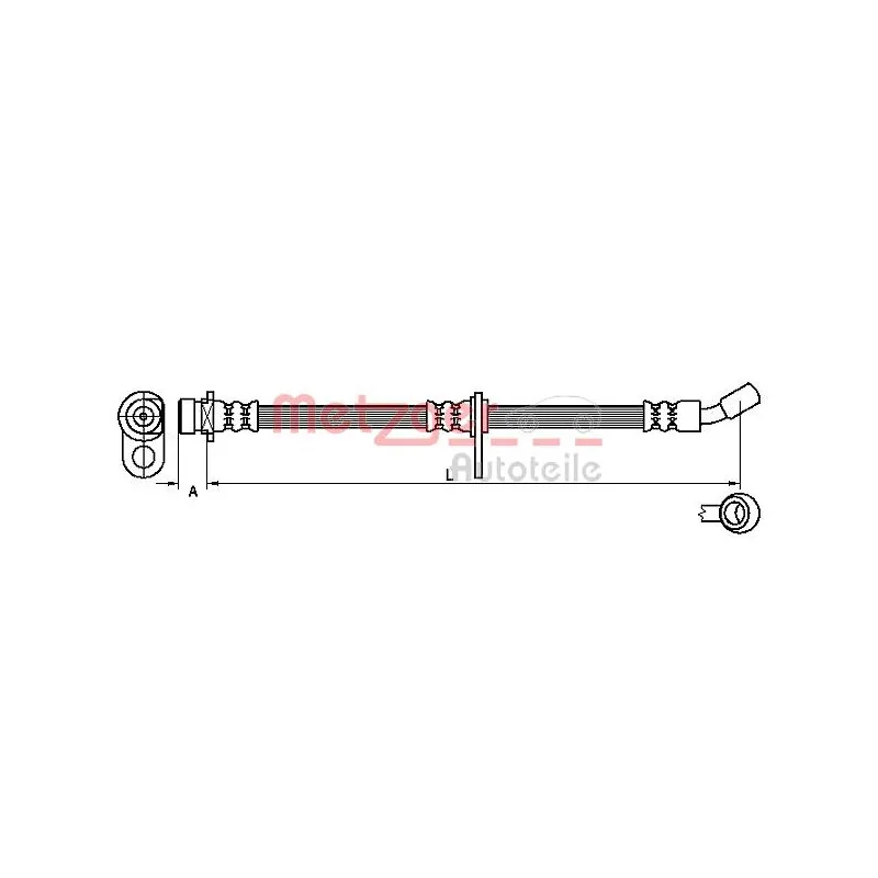 Flexible de frein METZGER 4115198