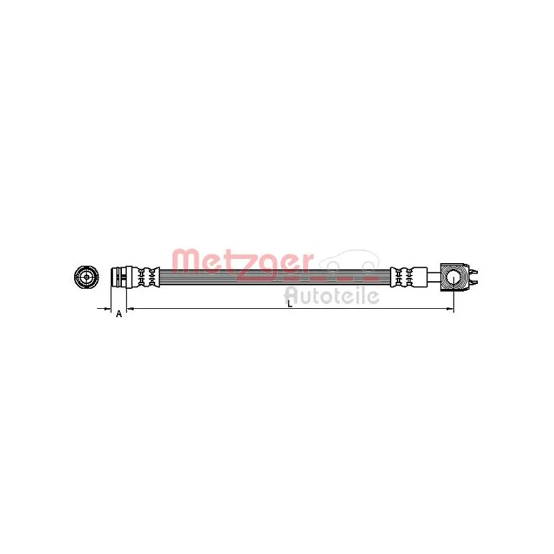 Flexible de frein METZGER 4116202