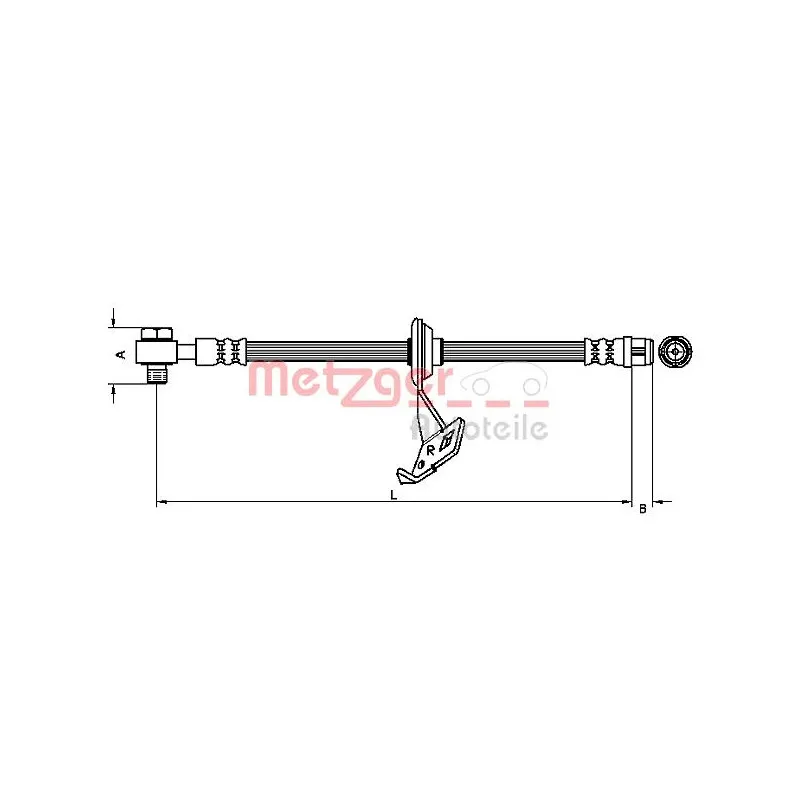 Flexible de frein METZGER 4116206