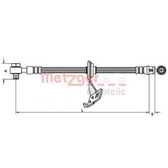 Flexible de frein METZGER 4116207