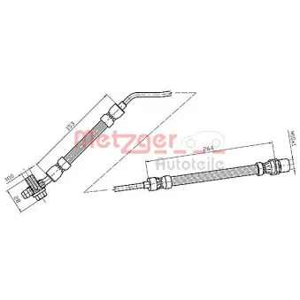 Flexible de frein METZGER