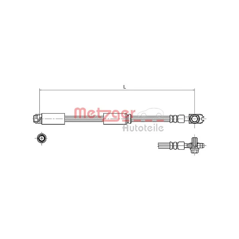 Flexible de frein METZGER 4116227
