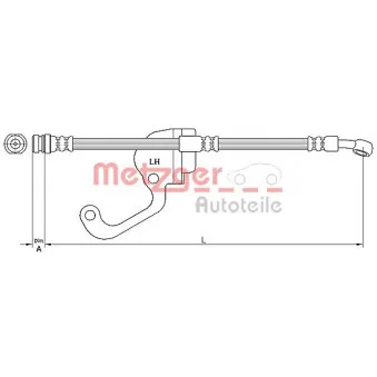 Flexible de frein METZGER