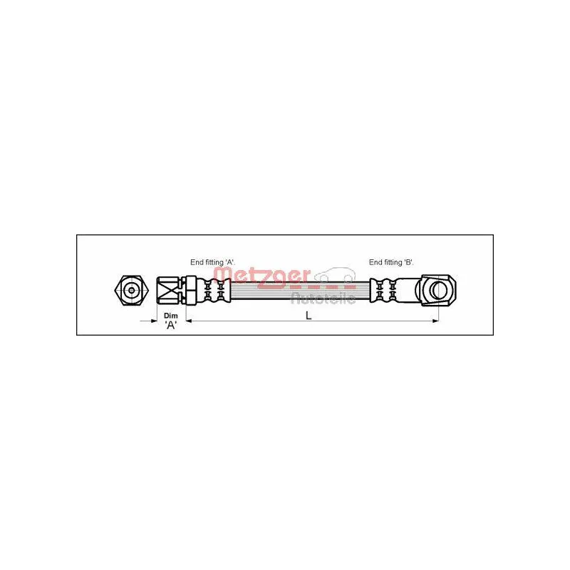 Flexible de frein METZGER 4117018