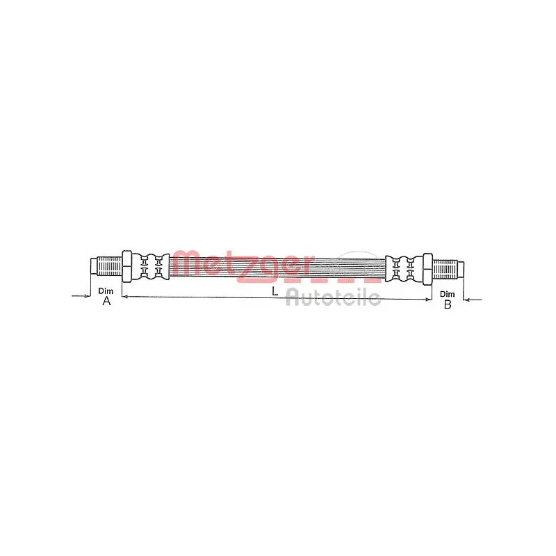 Flexible de frein METZGER 4118376