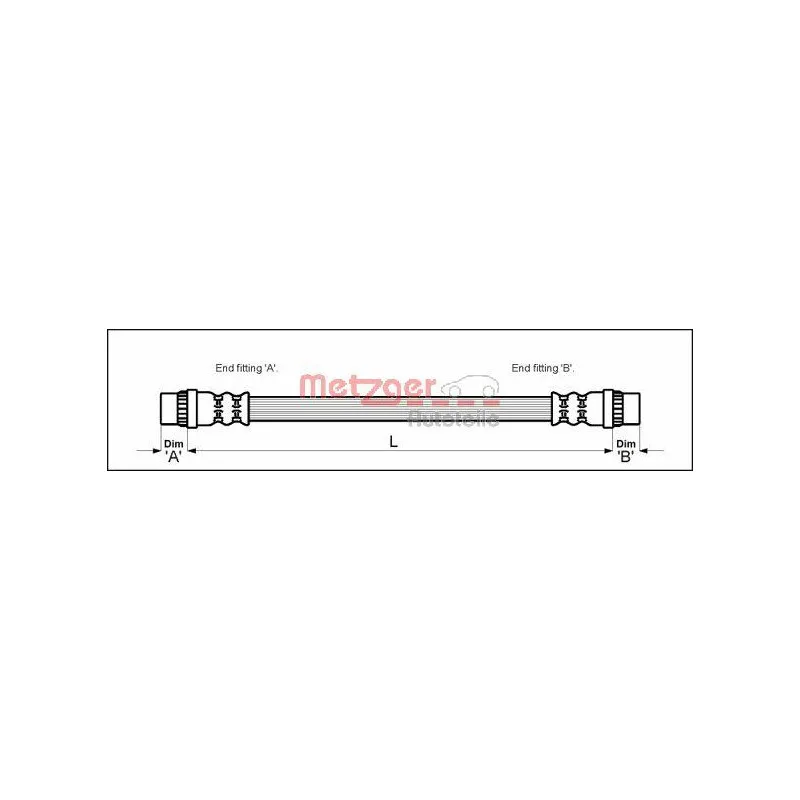 Flexible de frein METZGER 4118573