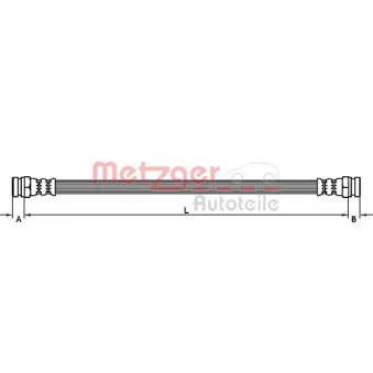 Flexible de frein METZGER 4118576