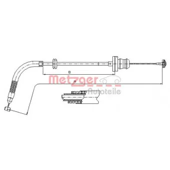Câble d'accélération METZGER