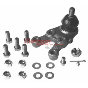 Rotule de suspension avant droit METZGER 57018912