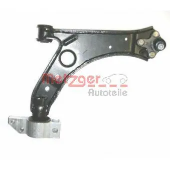 Bras de liaison, suspension de roue avant droit METZGER 58013302