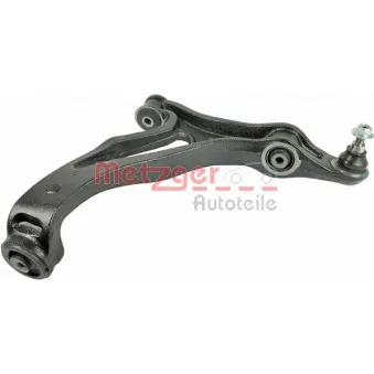 Bras de liaison, suspension de roue avant gauche METZGER 58014301